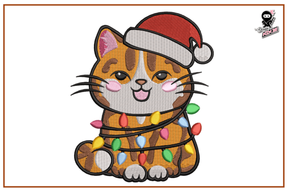 Christmas Cat Embroidery: A Seller's Review for Etsy Shops