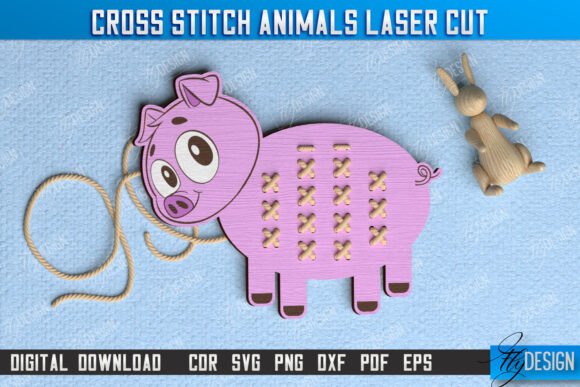 Cross Stitch Pig Montessori Lacing CNC Review
