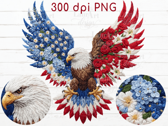 Faux Embroidery Eagle: A Patriotic Design Review