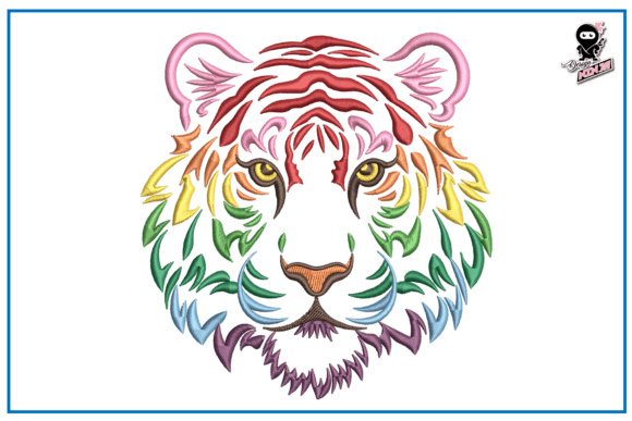 Rainbow Tiger: A Bold Wild Animals Embroidery Review